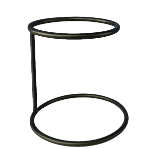 Base doble aro recta