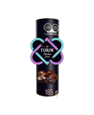 Turin pasitas con chocolate sin azúcar (Tubo 185g)